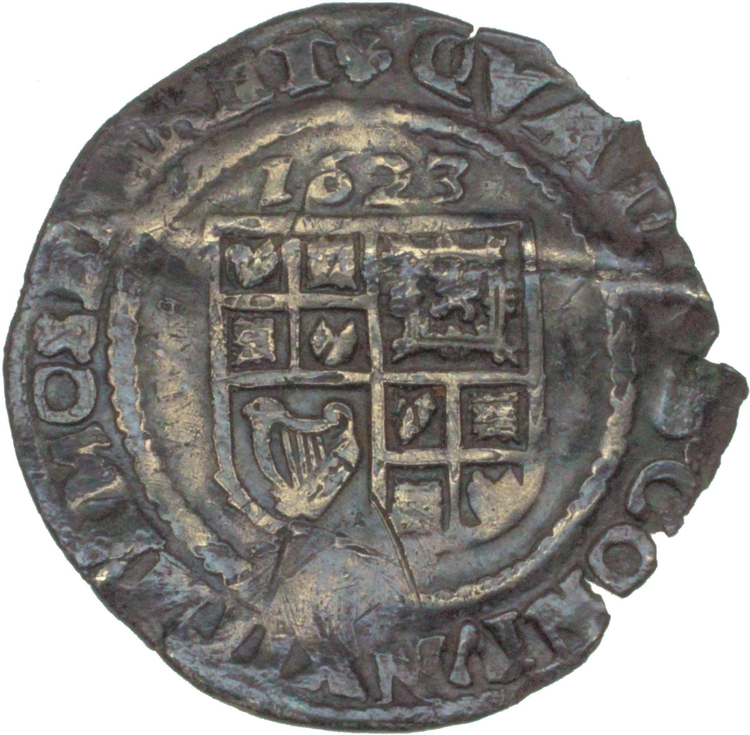 James I, sixpence 1623.