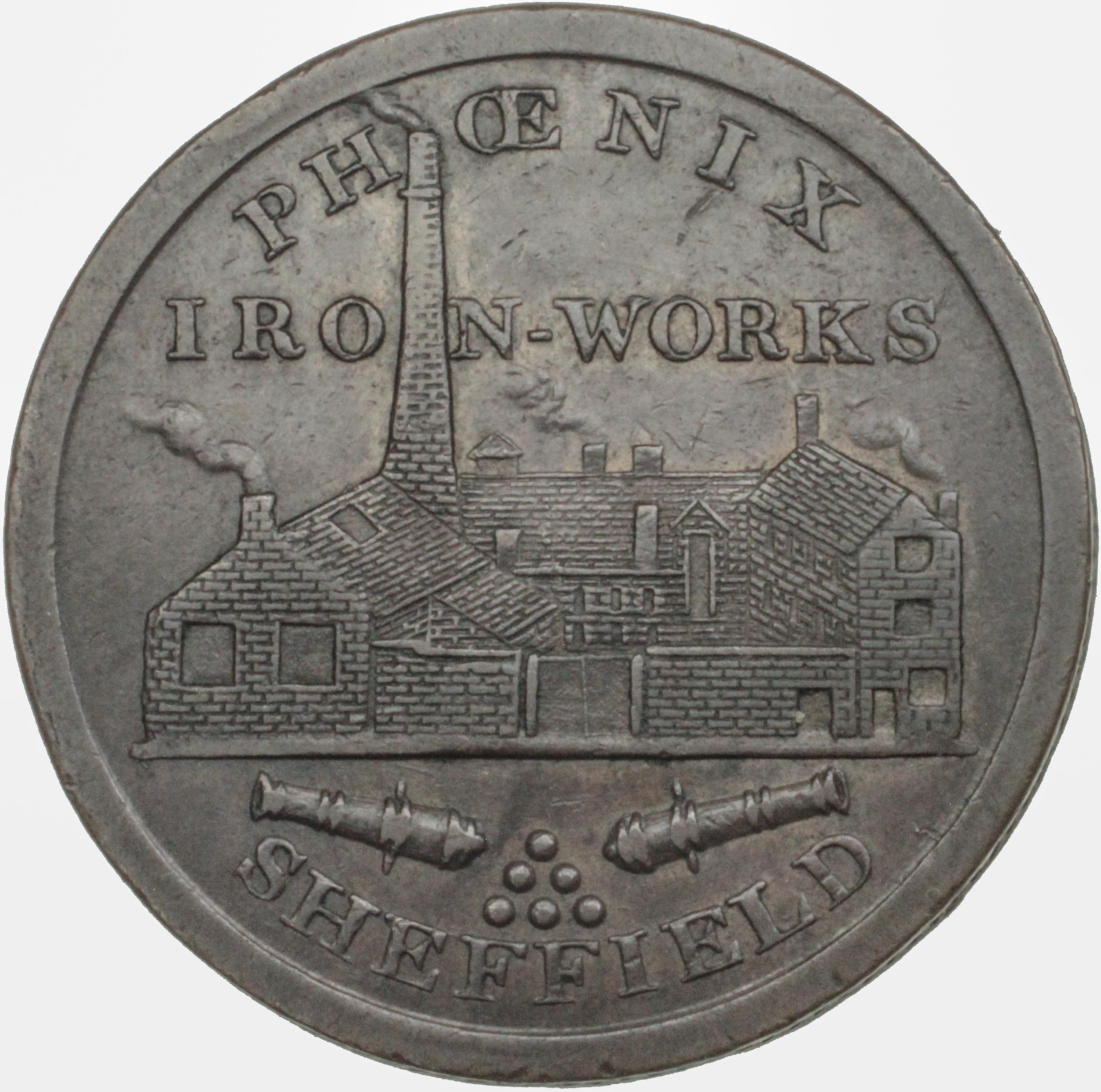 Sheffield, Yorkshire, penny token 1813.
