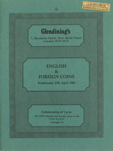 27 Apr, 1988  English and foreign coins.