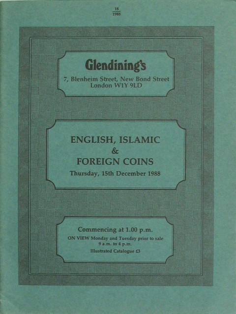 15 Dec, 1988  English, Islamic and foreign coins.