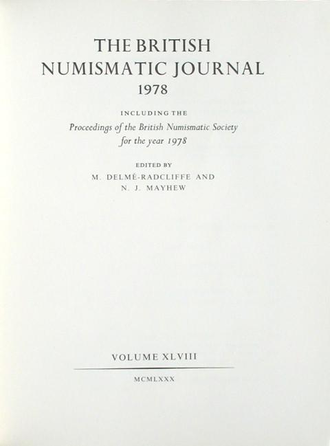 British Numismatic Journal 1978