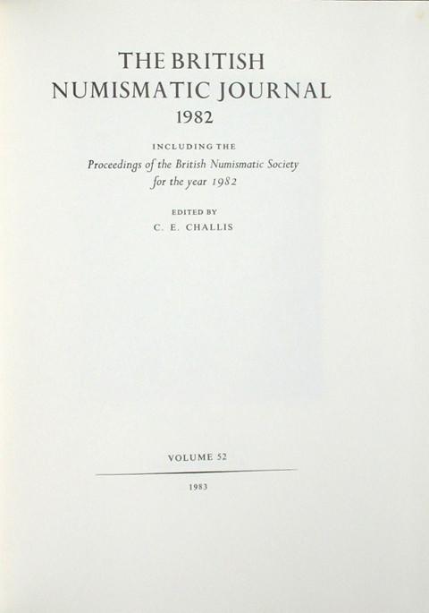 British Numismatic Journal 1982