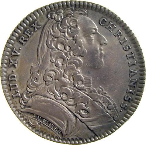FRANCE - Louis XV (1715-1774) Jeton des Estats de Bretagne.  1738.  Silver, 28.5mm by Du Vivier.