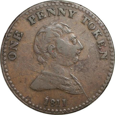 BILSTON, Royal Exchange. Penny token 1811.