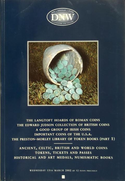 13 Mar 2002  DNW 53.   Ancient, Celtic, British and World coins, tokens, medals, books, etc.