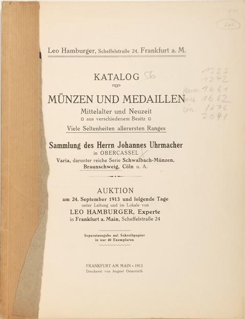 24 Sep, 1913.  Sammlung Joh. Uhrmacher
