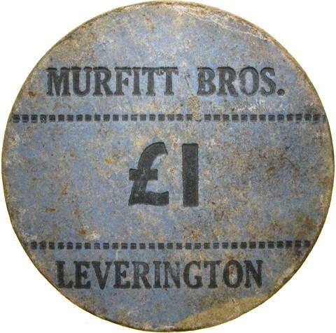Farm token. Murfitt Bros. Leverington.