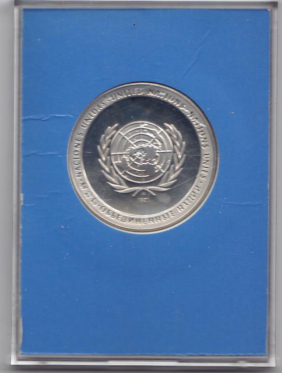 コレクション 1971 United Nations Peace Medal 1971 United Nations Sterling Silver Proof Peace Medal - Numismax