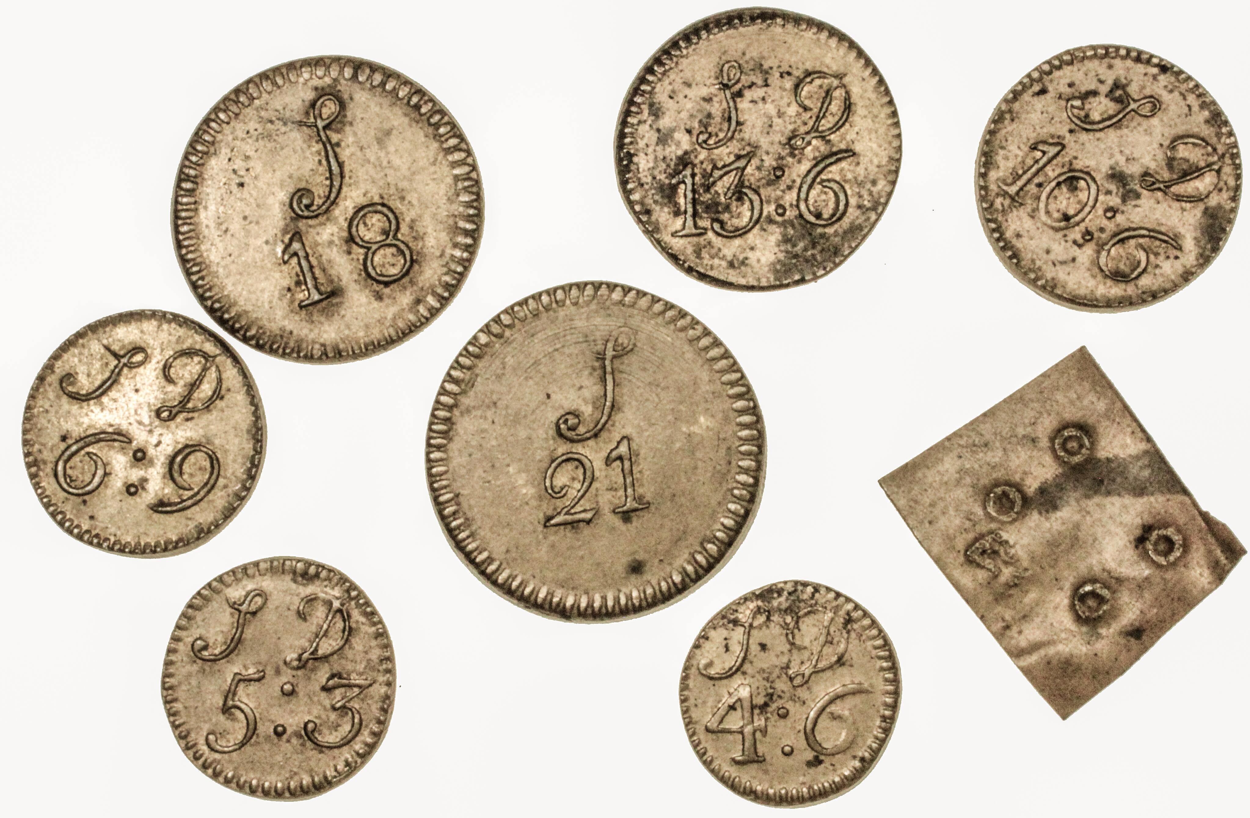 Coin scales and coin-weights. Thos. Harrison, Cannon Street, London.