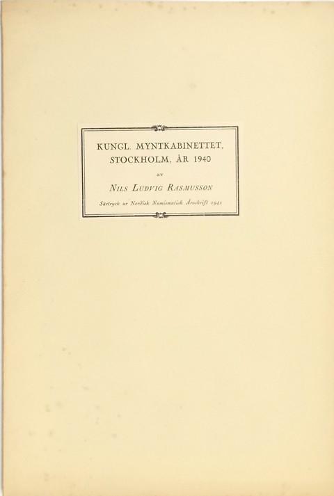 Kungl. Myntkabinettet 1944