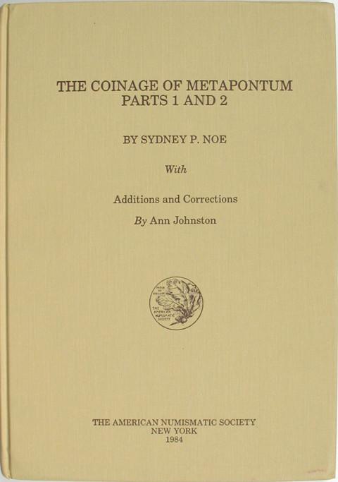 The Coinage of Metapontum.  Parts 1 and 2.