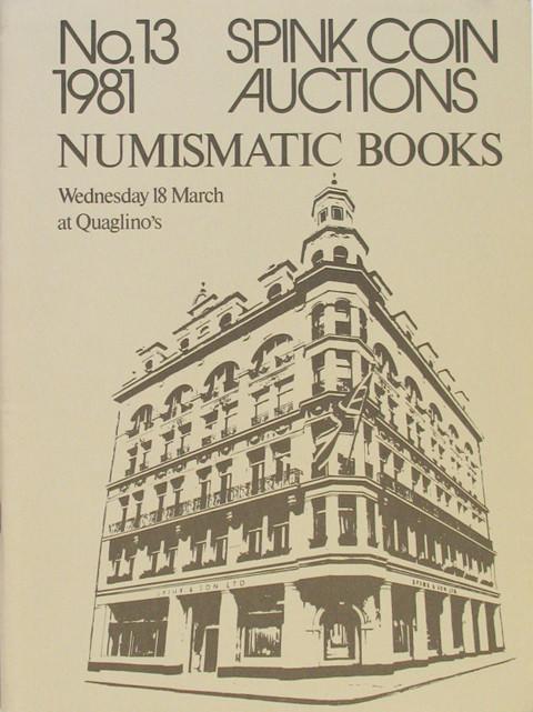 Spink 13.  Numismatic books of E S G Robinson and a small library of Archaeological Books.