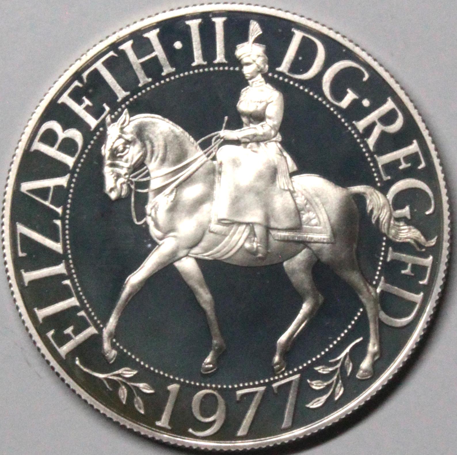 United Kingdom Proof Silver Jubilee Crown 1977