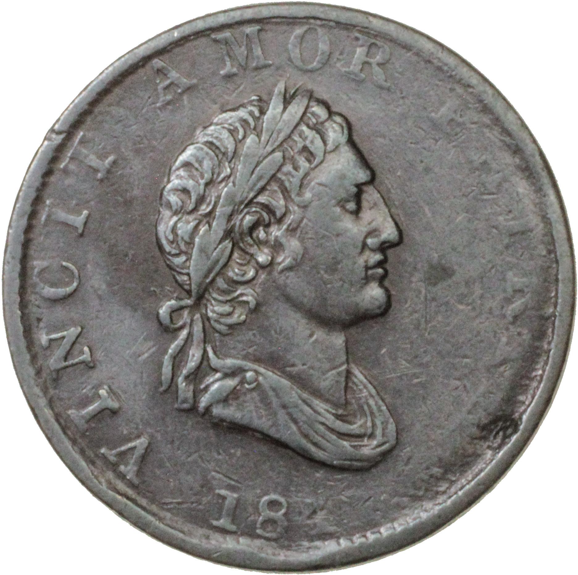 BRITISH COPPER COMPANY Halfpenny Token 1811. W 599