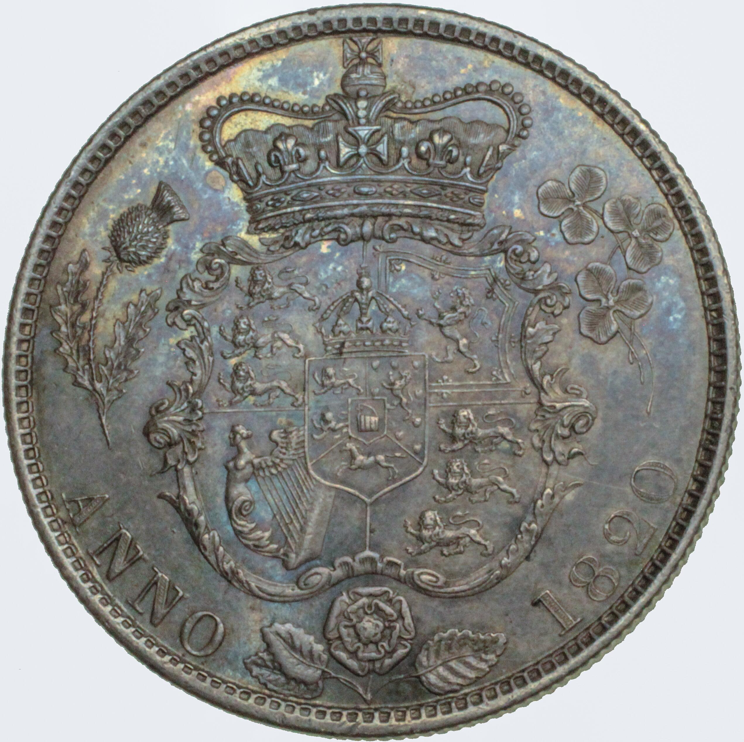 George IV, silver halfcrown 1820.