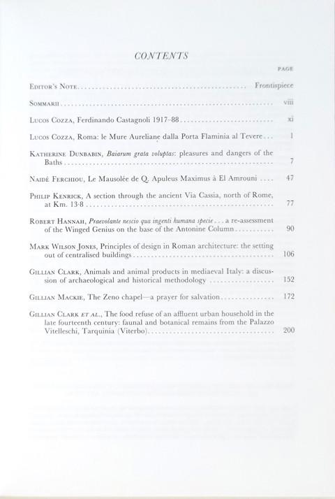 Papers of the British School at Rome.  Vol LVII 1989
