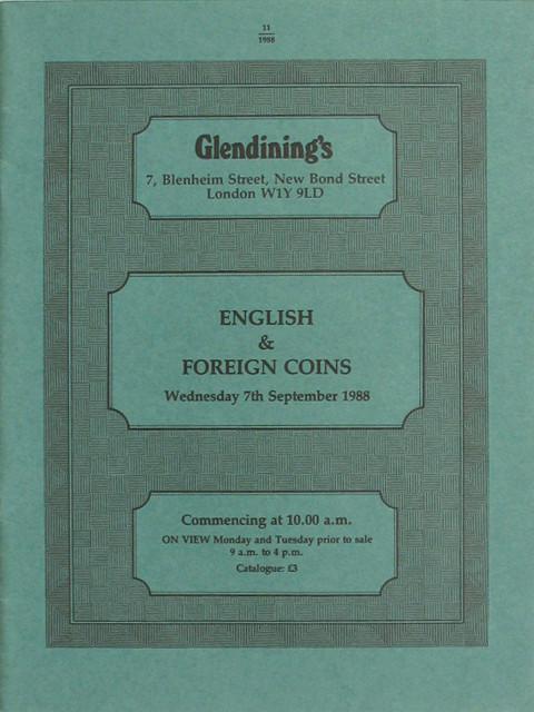 7 Sep, 1988  English and foreign coins.