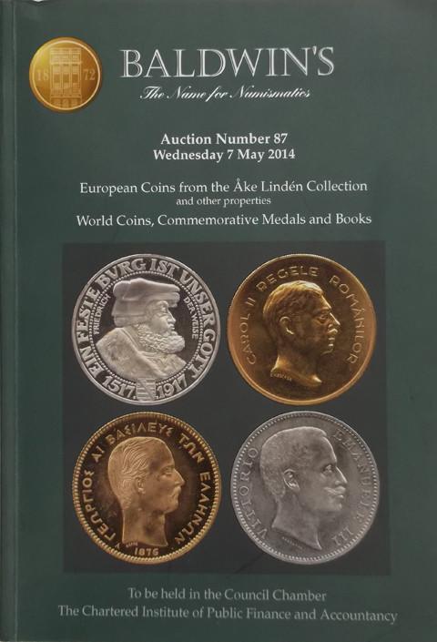 Baldwins Auctions.  No 87.  7 May 2014.  The ??ke Linden Collection of European coins, etc.