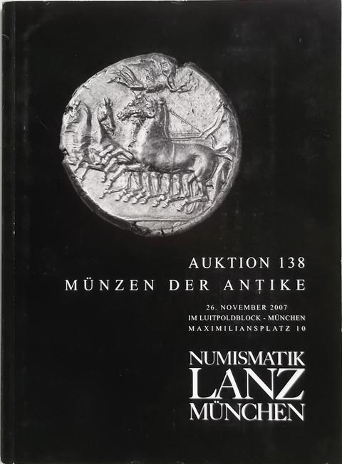 Lanz 138.  Munzen der Antike, 26 Nov., 2007.