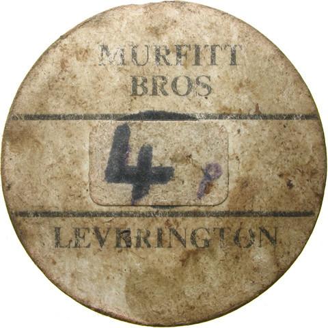 Farm token. Murfitt Bros, Leverington.