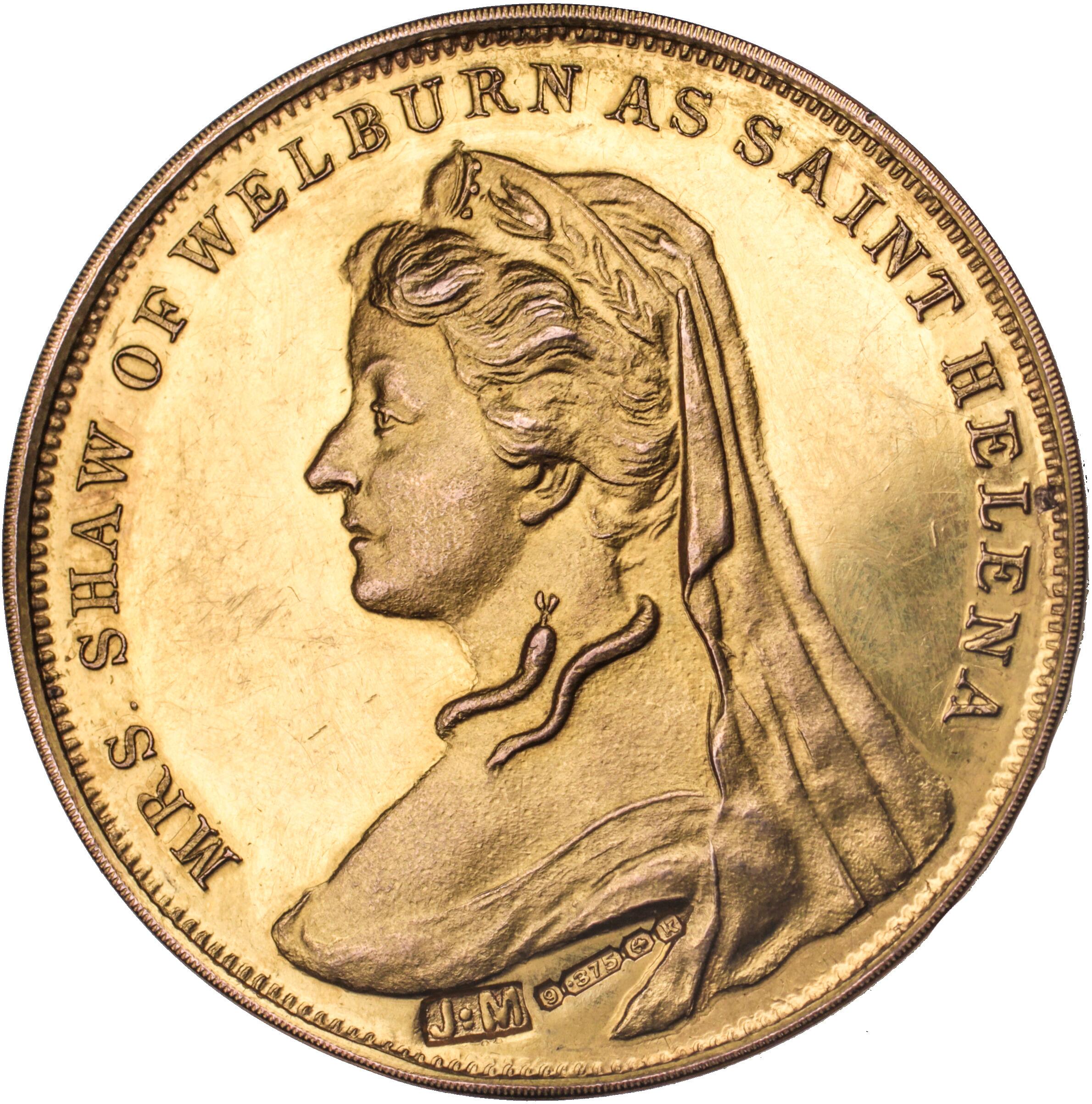 York Historical Pageant 1909, gold medal by Joseph Moore.