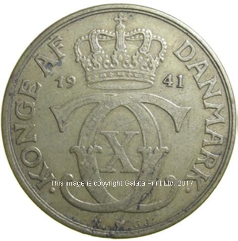 DENMARK,  2 Kr 1941