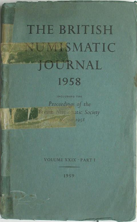 British Numismatic Journal 1958&nbsp;