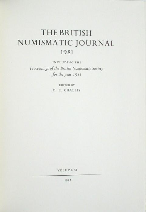 British Numismatic Journal 1981