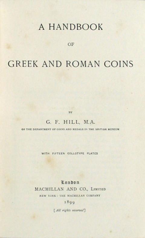 A Handbook of Greek and Roman Coins.