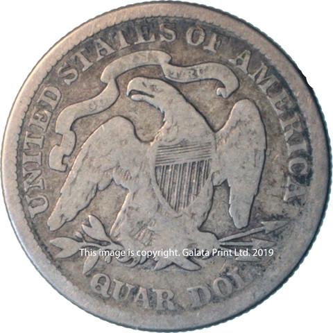 USA  25 cents 1876