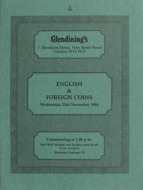 23 Nov, 1988  English and Foreign Coins.