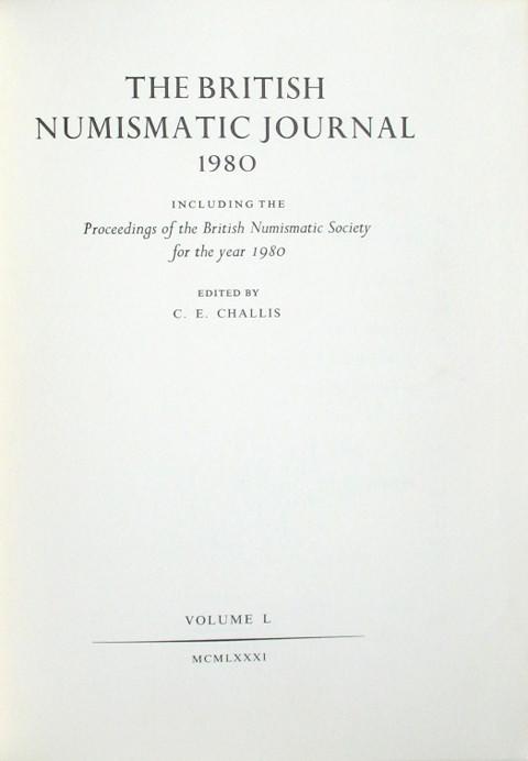 British Numismatic Journal 1980
