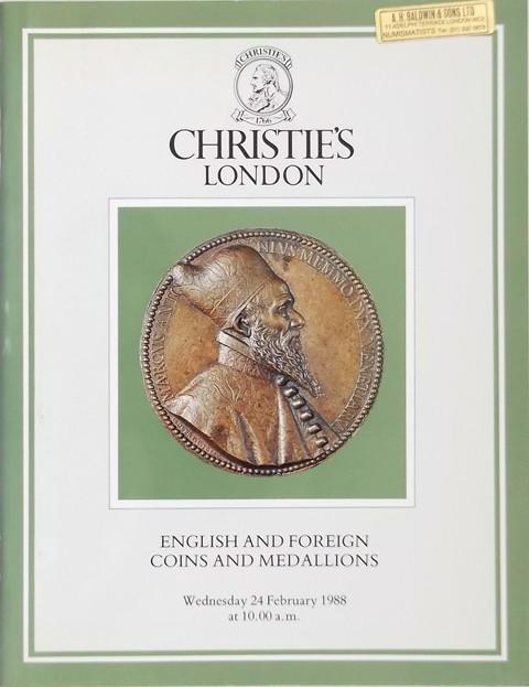 24 Feb, 1988.  English and Foreign Coins and Medallions