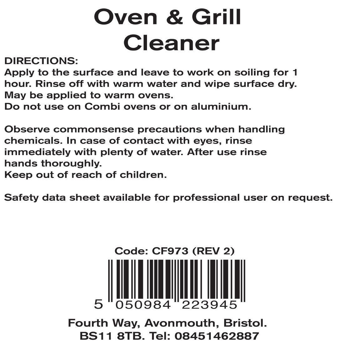 DY989 Jantex Grill and Oven Cleaner Ready To Use 750ml (Six Pack)