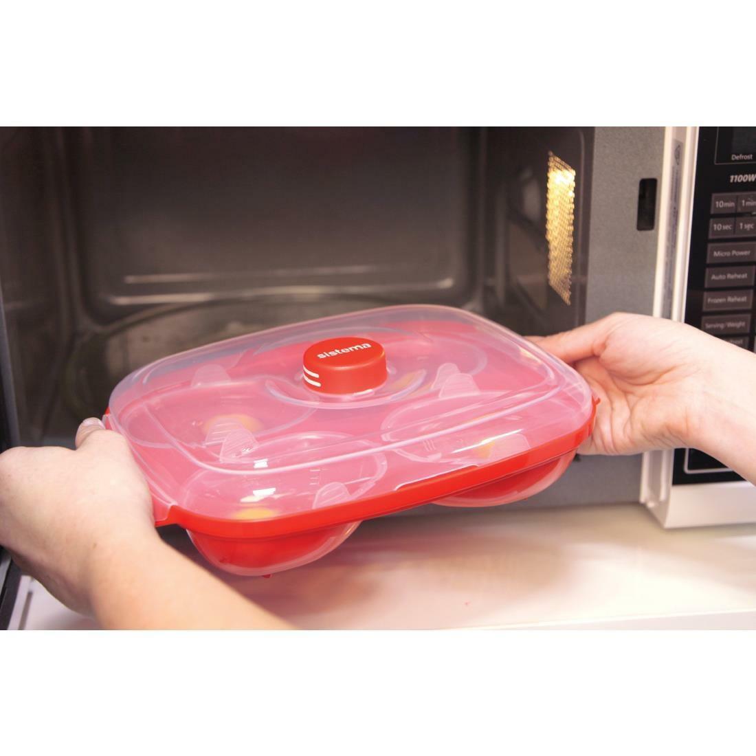 CY551 Sistema Egg Poacher Microwave Container CY551