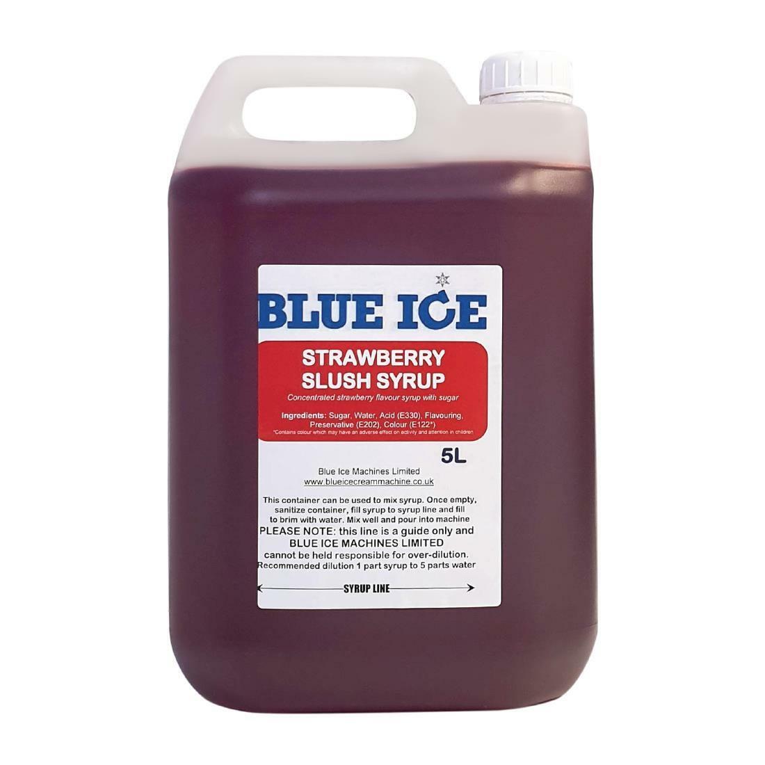 FT966 - 200002 - Blue Ice Slush Mix Strawberry Flavour 5Ltr