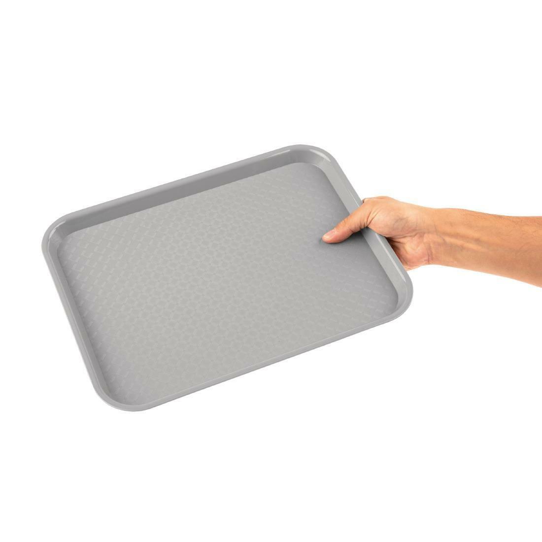 Kristallon Small Polypropylene Fast Food Tray White 345mm