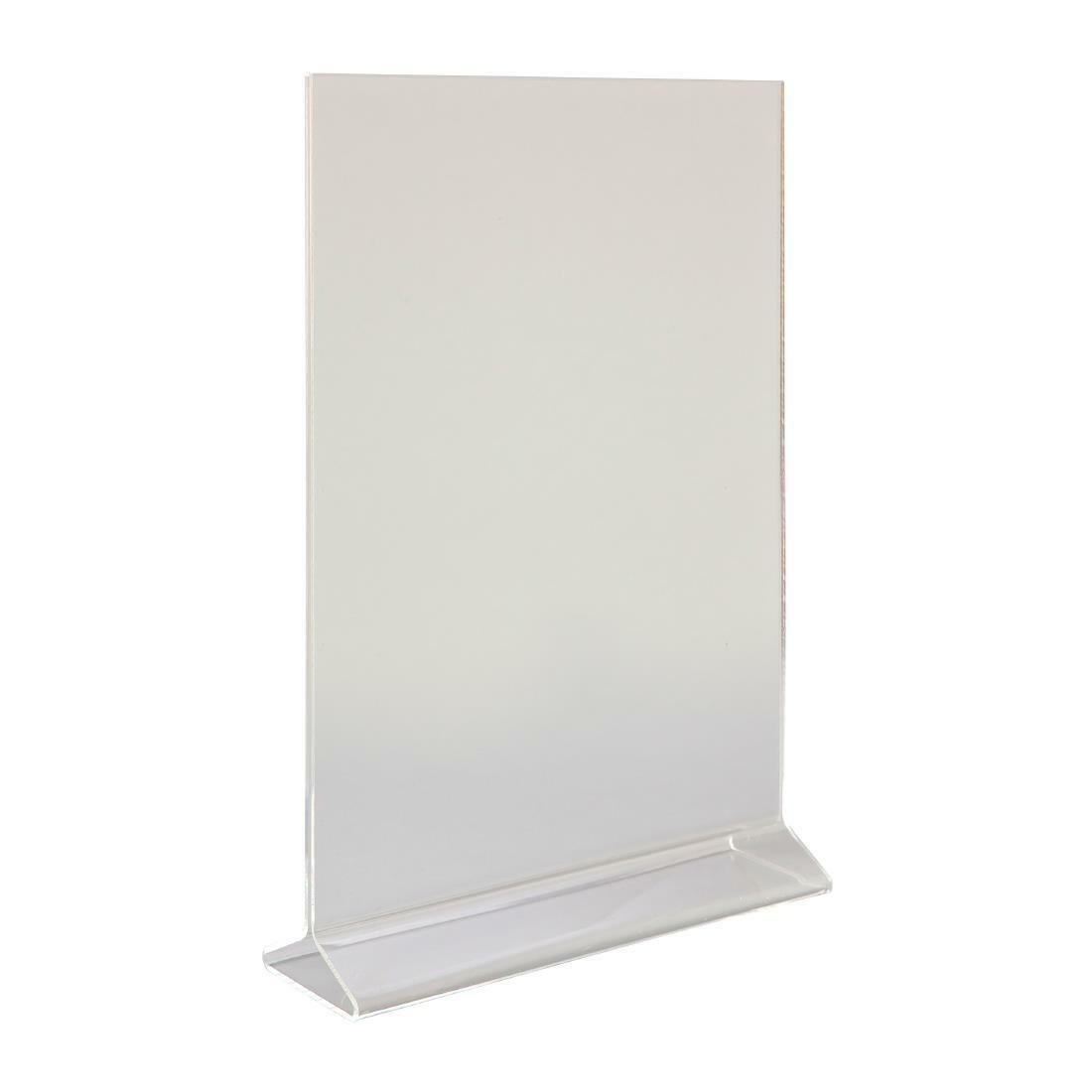 CZ424 - 3425 - Beaumont Perspex Menu Holder Vertical A4 - CZ424