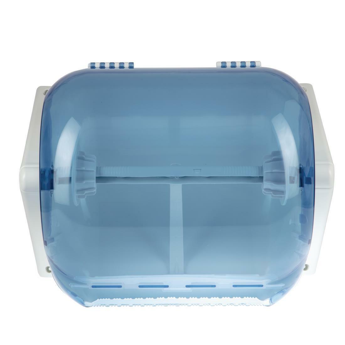 GD303 DIS023 Jantex Plastic Blue Roll Dispenser GD303