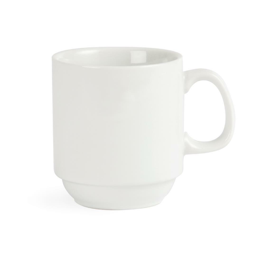 SA323 - Bulk Buy Olympia Whiteware Stacking Mugs 284ml 10oz (Pack of 36 ...