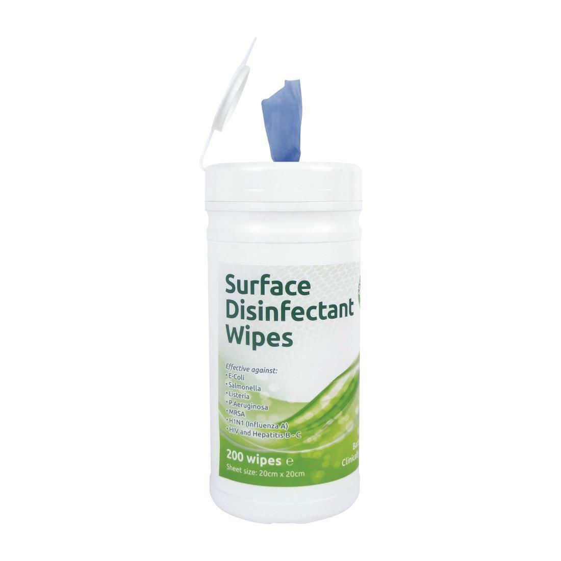 DE326 EcoTech Disinfectant Surface Wipes Tub (200 Pack)