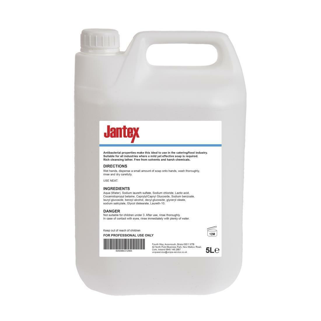 GC976 C0325LX1JANTEX Jantex Unperfumed Antibacterial Liquid Hand