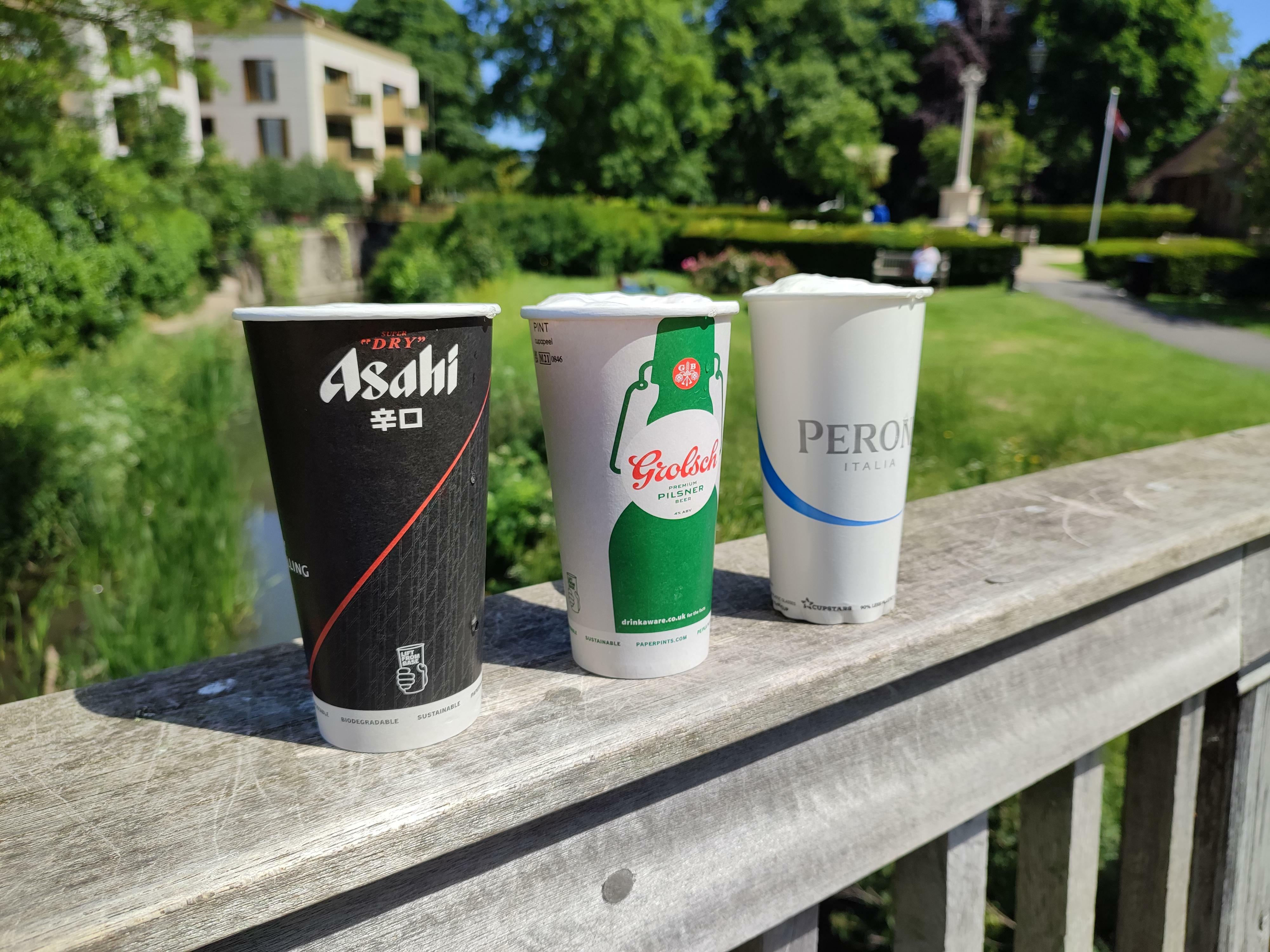 PAPER-PINT-CE - Custom Printed UKCA / CE Marked Paper Pint Cup - 20oz