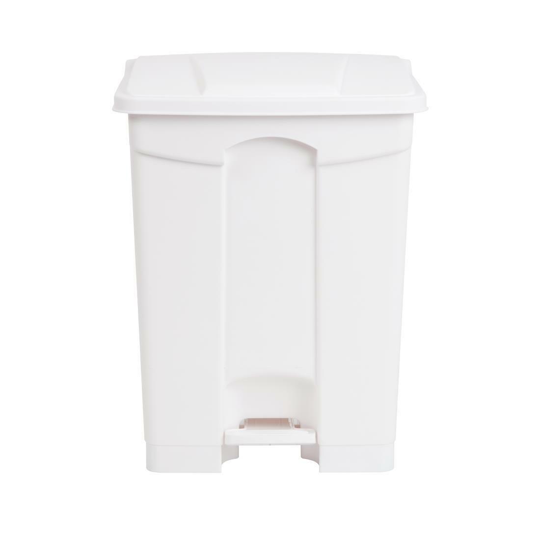 DC711 DB68LWHITE Jantex Kitchen Pedal Bin White 65Ltr DC711
