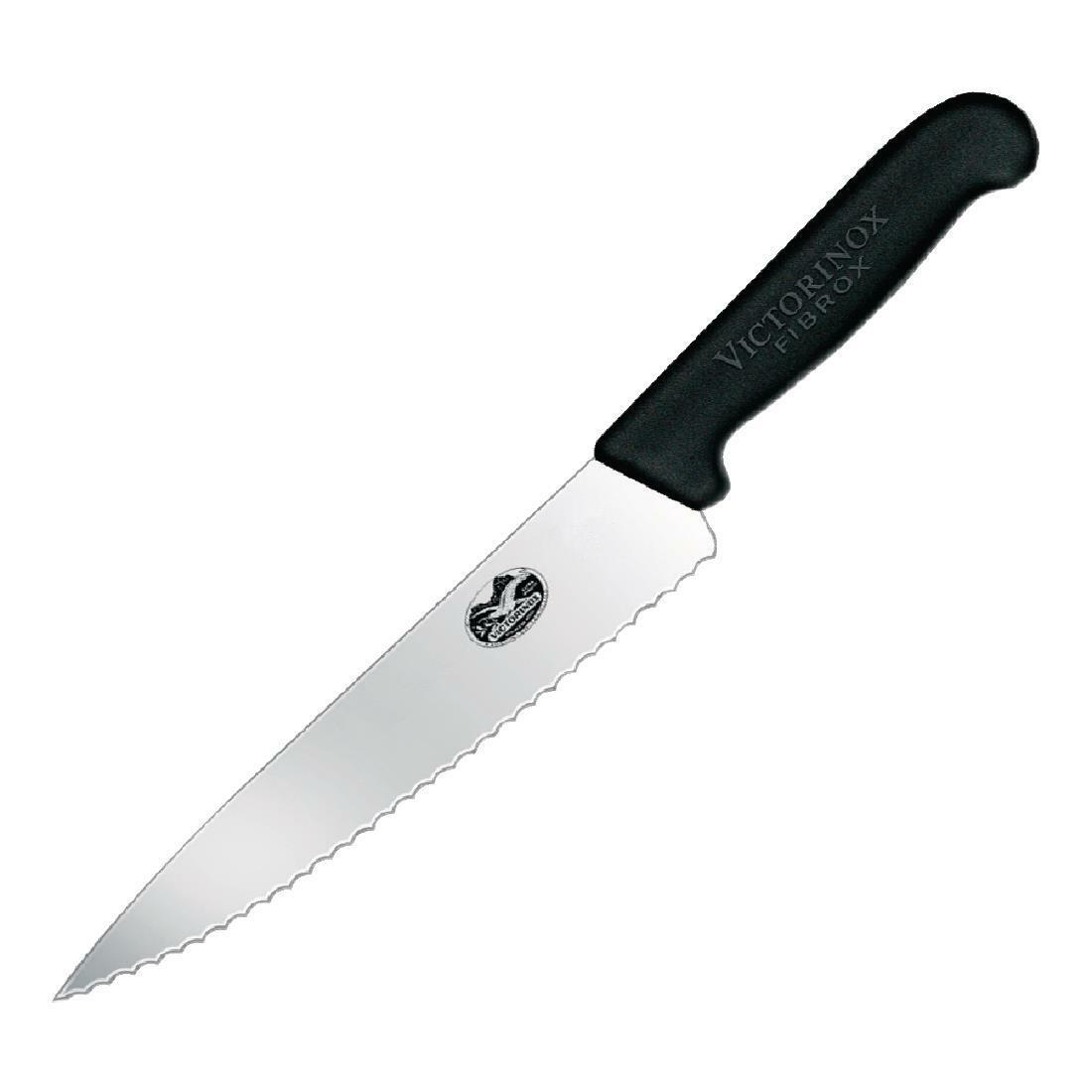 Cc Victorinox Fibrox Serrated Carving Knife Cm Cc