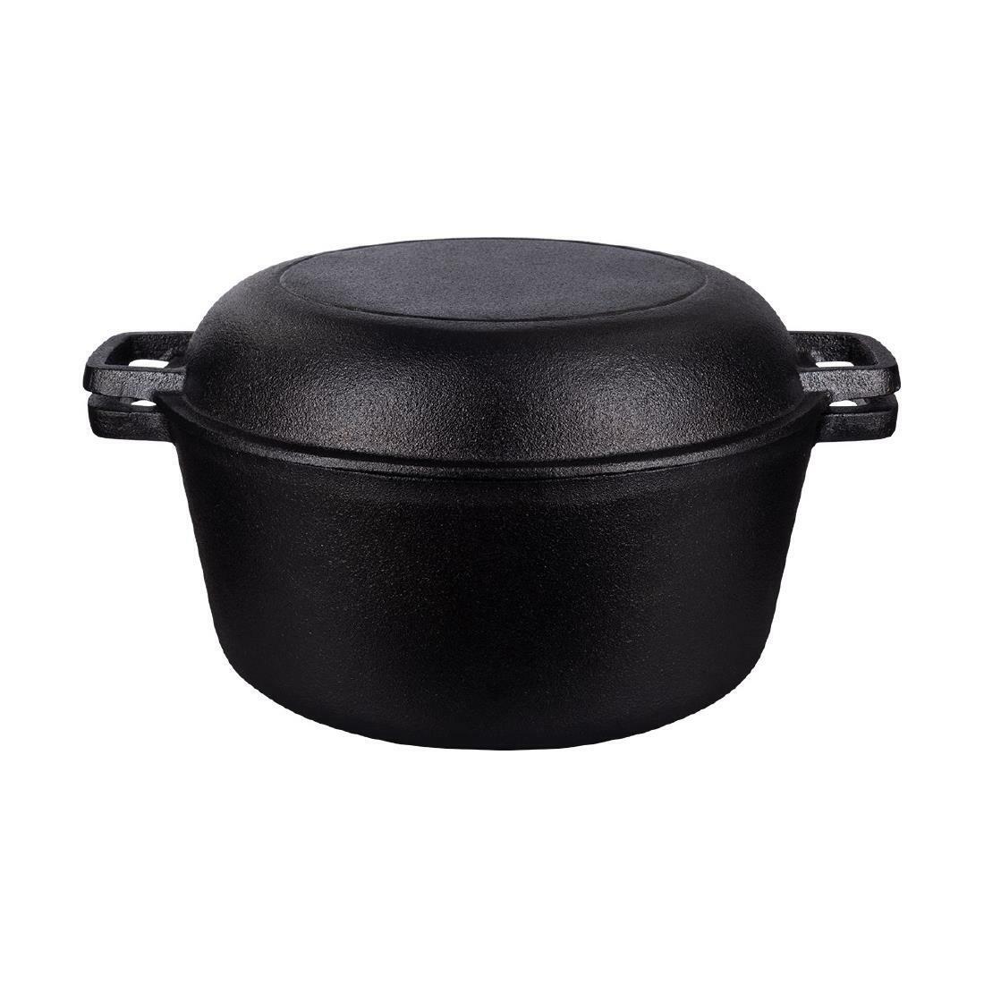 CZ012 31700/022 Tramontina PreSeasoned 2in1 Double Dutch Oven