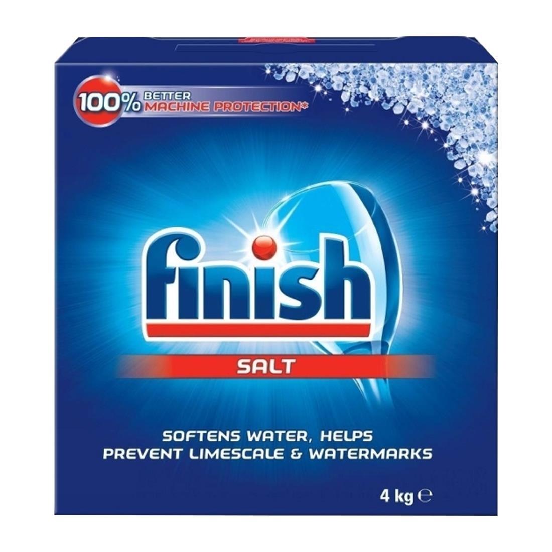 Finish Pure Dishwasher Salt 4kg CU999 CU999 Go for Green Cleaning