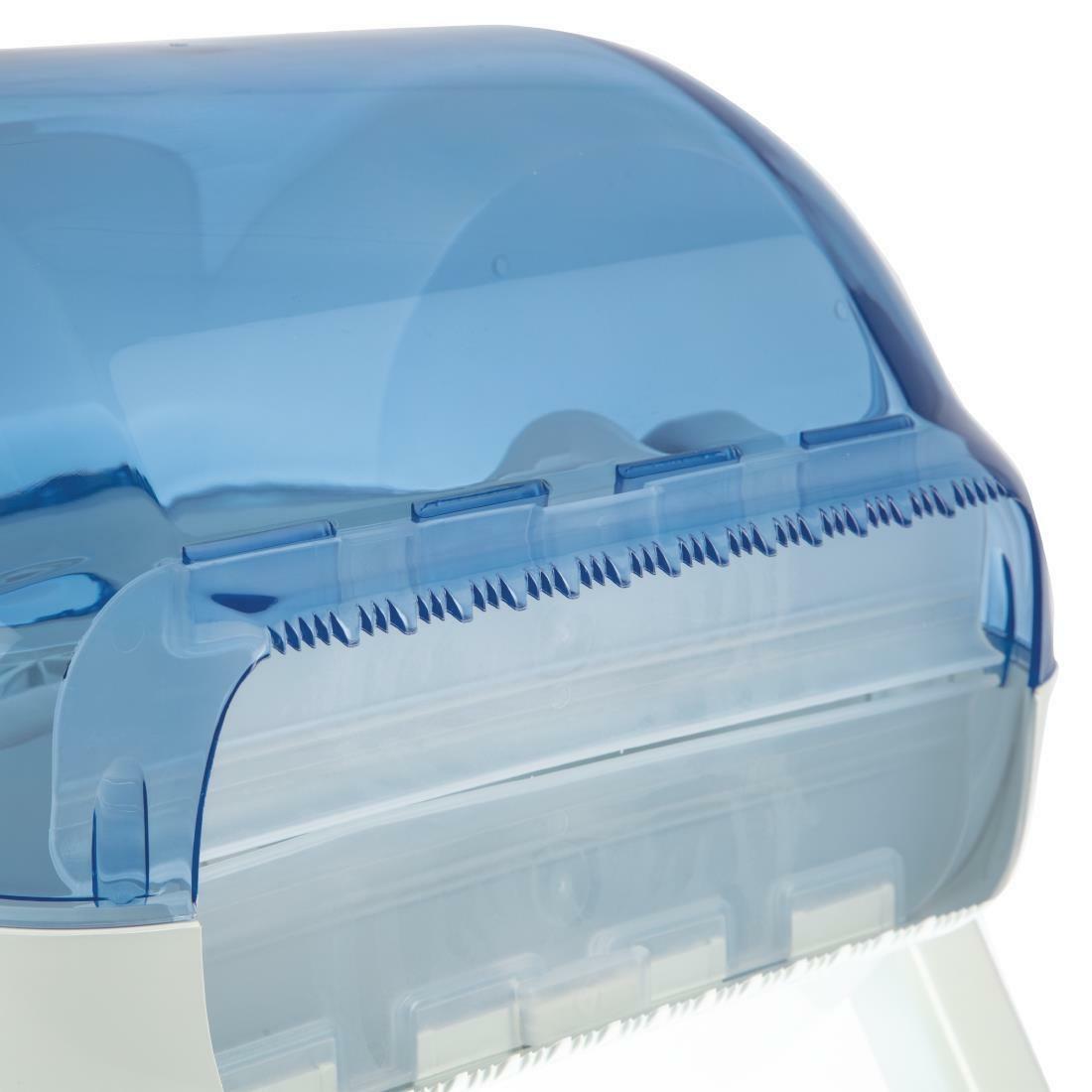 GD303 DIS023 Jantex Plastic Blue Roll Dispenser GD303