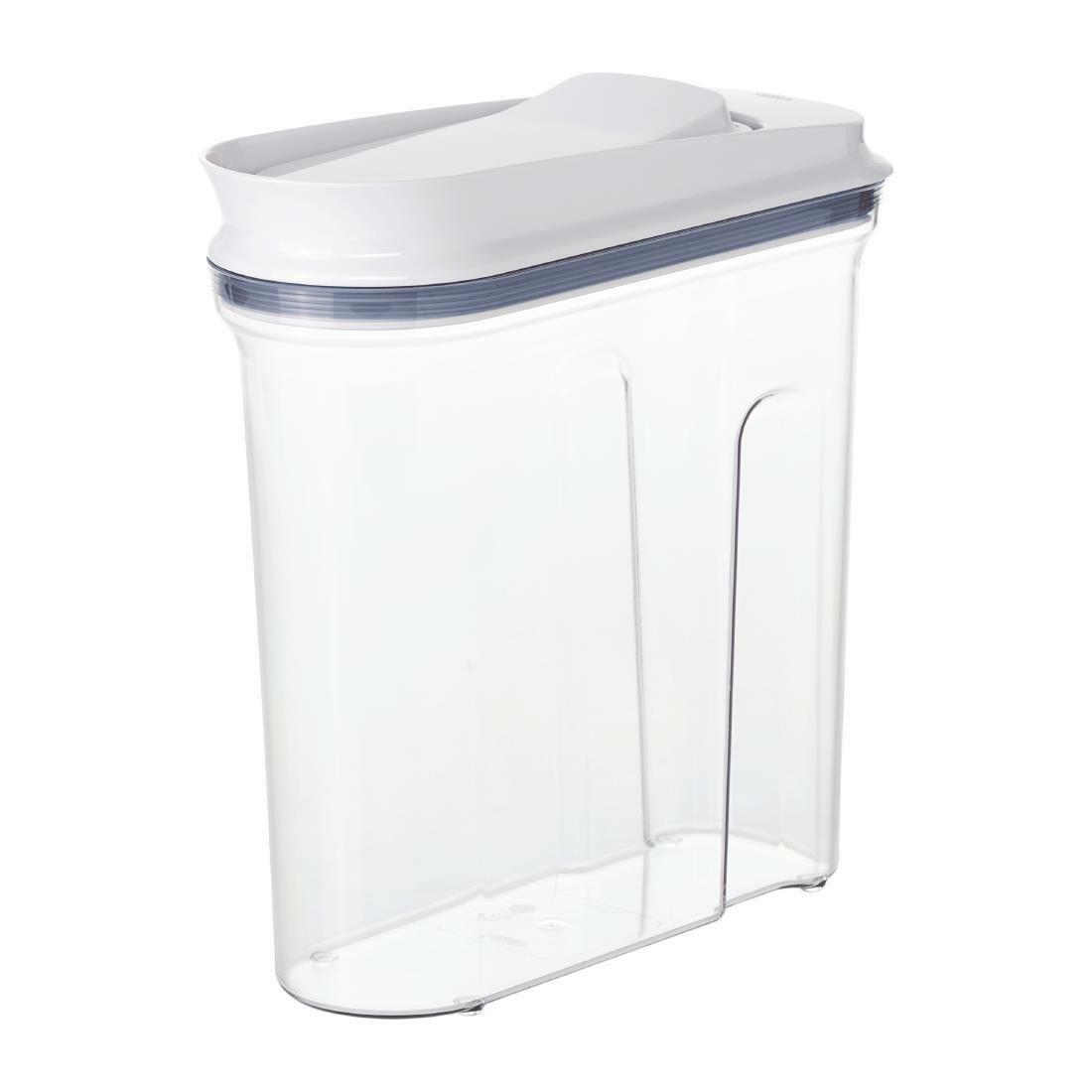 Sistema Klip It Cereal Container 145 ozs Clear / Aqua 17.75 Cups