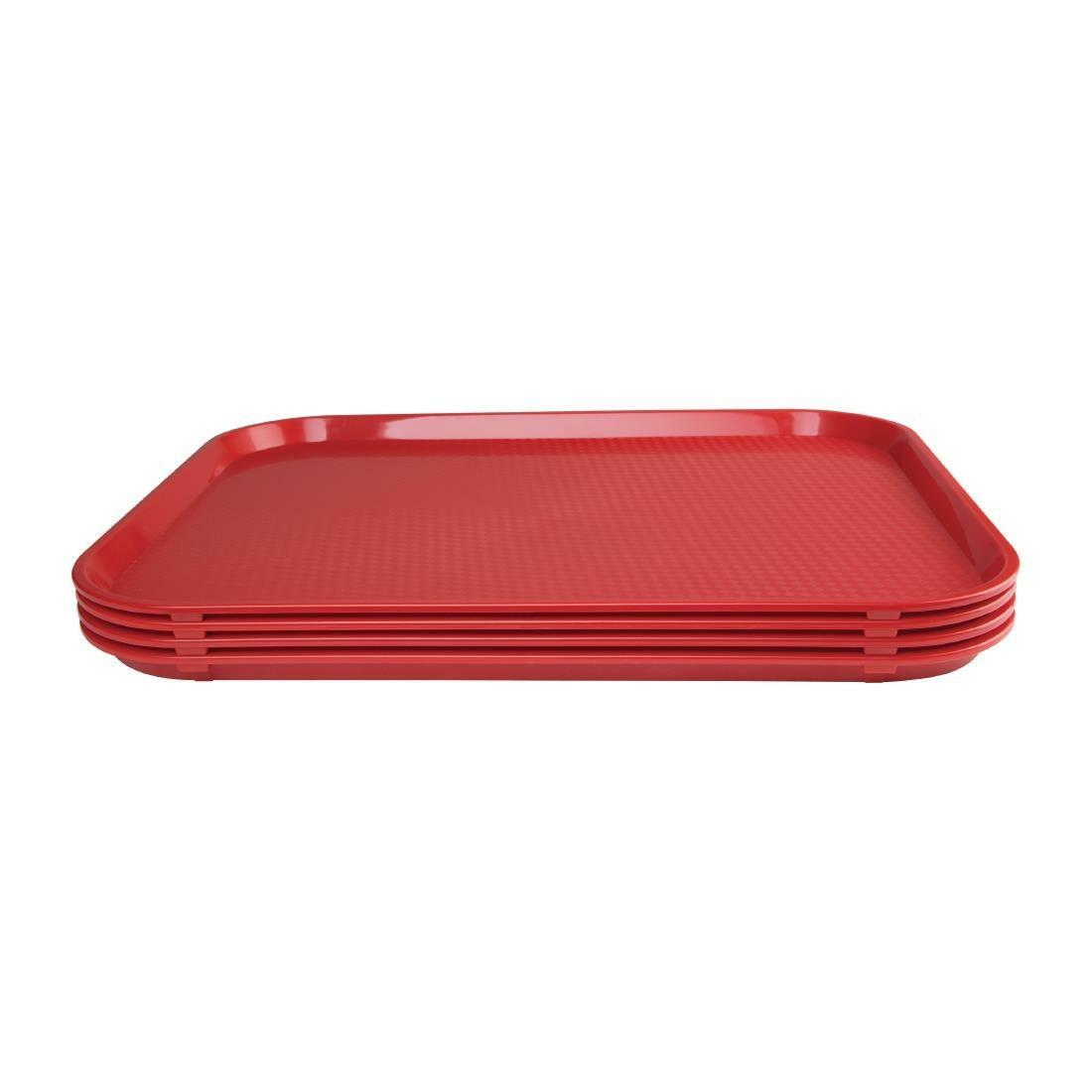 P510 - PP1418-R - Olympia Kristallon Polypropylene Fast Food Tray Red ...